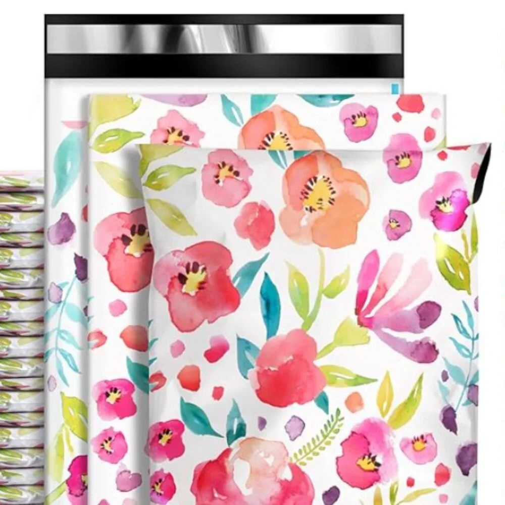 New Flower Thank You Polly Mailers 10x13 8ct